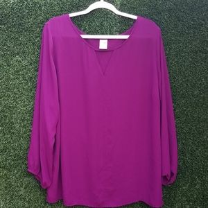 Plum Plus Blouse